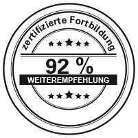 92% Weiterempfehlung Zertifikat-Logo